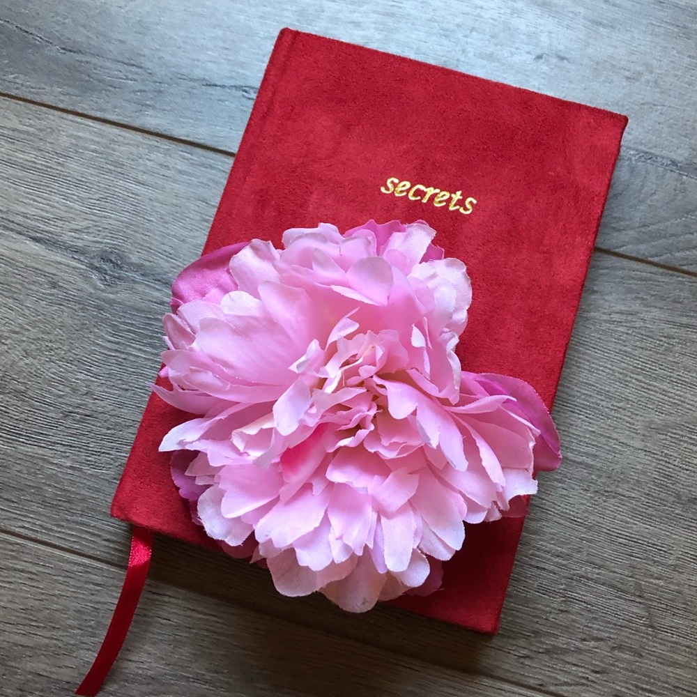 🌹Journal {Secrets Bundle} : Red Suede blank pages